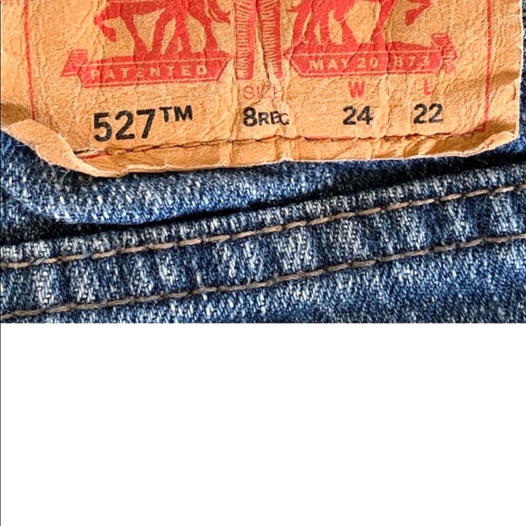 Custom Kids Upcycled Ombré Distressed Levi’s 527 Jeans - Picture 9 of 12